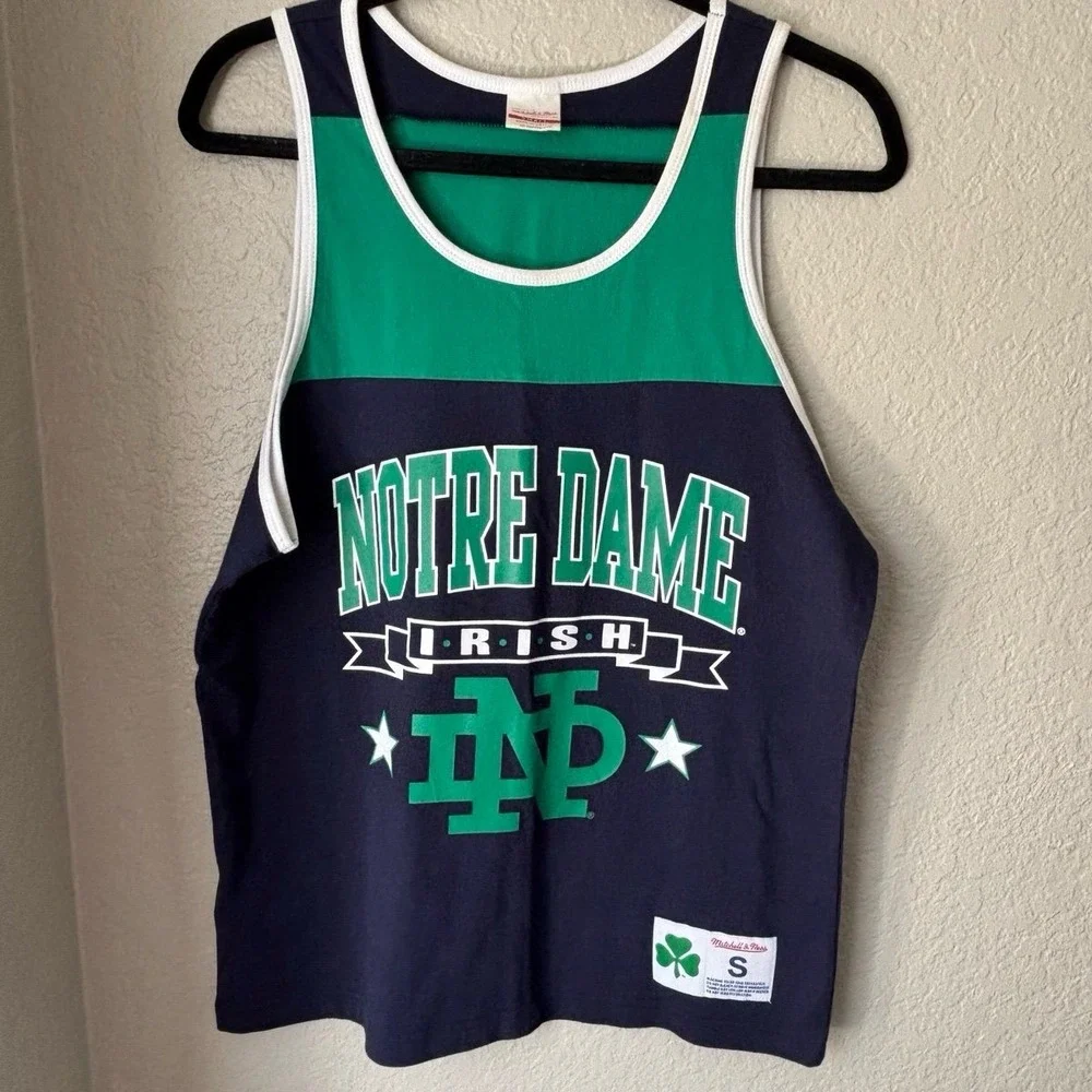 Mitchell & Ness Notre Dame Irish Tank Top  Size Small